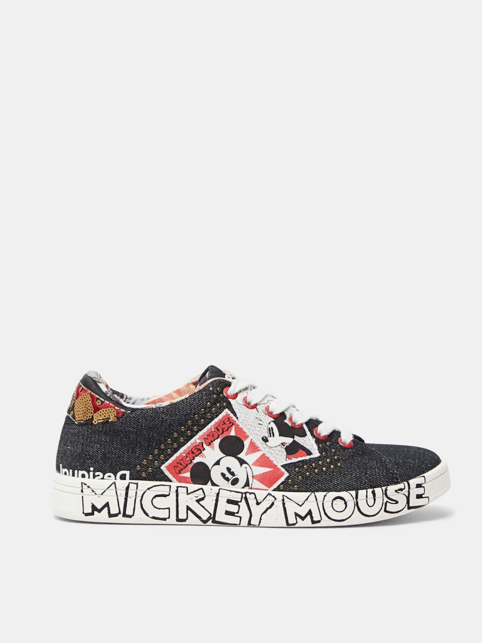 Desigual Sneakers "Cosmic Mickey Denim" (Black) 3 Desigual Sneakers "Cosmic Mickey Denim" (Black)