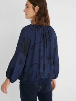 Desigual Floral Blouse "Carla" 7 Desigual Floral Blouse "Carla" -Fashion Clothing Line Store 21SWBW25 5189 Desigual Viscose Blouse Boat Neck