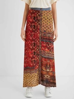 Desigual Long Floral Skirt "Baikal"