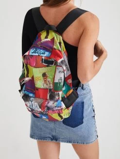 Desigual Folding Backpack "Disco Foldes Plegable" 8 Desigual Folding Backpack "Disco Foldes Plegable" -Fashion Clothing Line Store 21WAOA30 8036 Desigual Folding backpack post cards