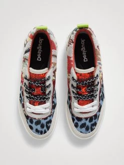 Desigual Sneakers "Fancy Crazy Patch" -Fashion Clothing Line Store 21WSKA02 9019 Desigual Sneakers chunky sole Fancy Crazy patch