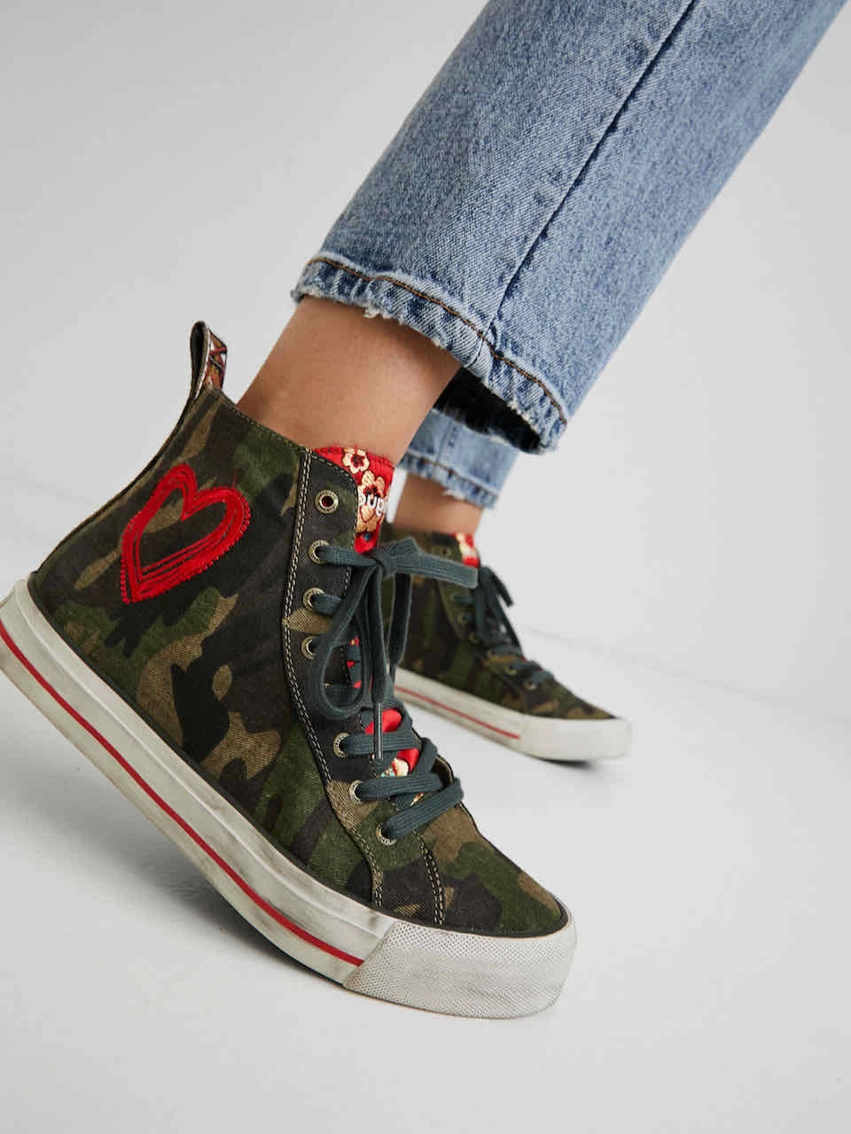 Desigual High-Top Sneakers "Beta Militar" 7 Desigual High-Top Sneakers "Beta Militar" - Image 5