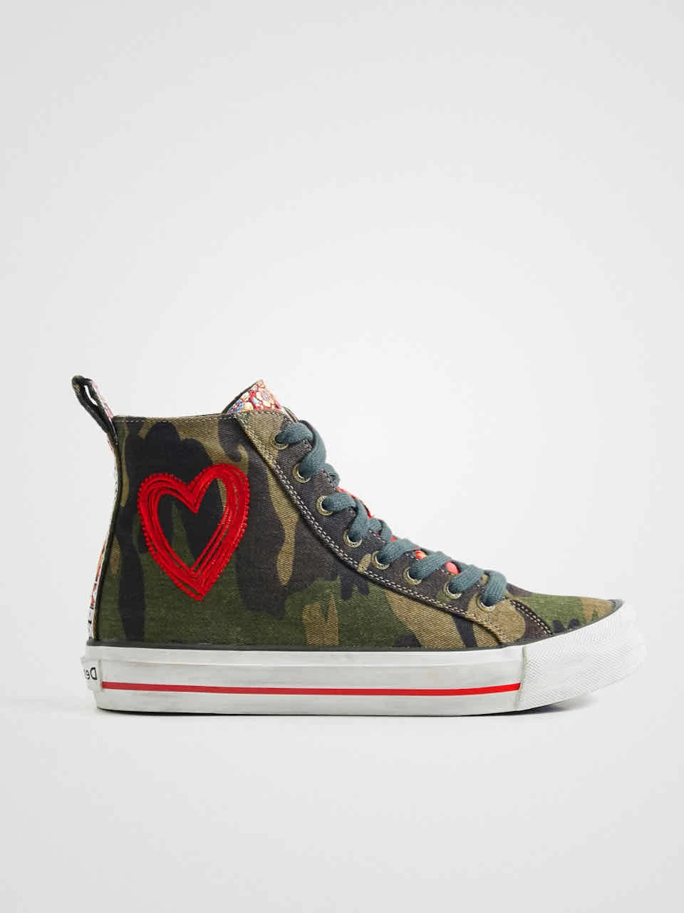 Desigual High-Top Sneakers "Beta Militar" 4 Desigual High-Top Sneakers "Beta Militar" - Image 2