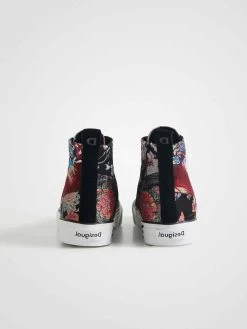 Desigual High-Top Sneakers "Beta Nini" 10 Desigual High-Top Sneakers "Beta Nini" -Fashion Clothing Line Store 21WSKA17 Desigual High top Beta sneakers floral patch