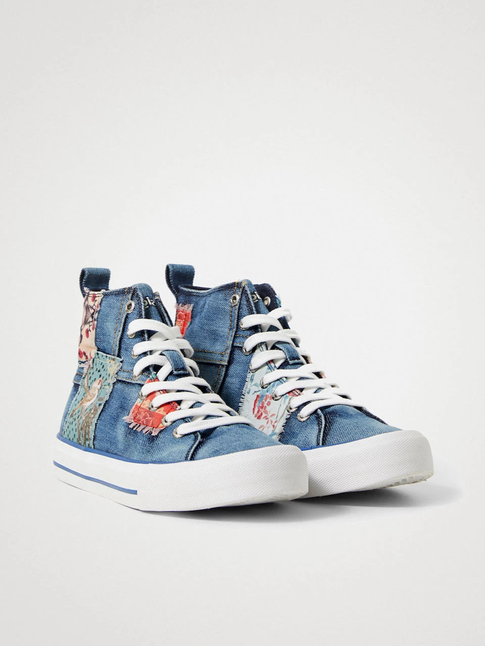 Desigual High-Top Sneakers "Beta Denim Patch" 4 Desigual High-Top Sneakers "Beta Denim Patch" - Image 2