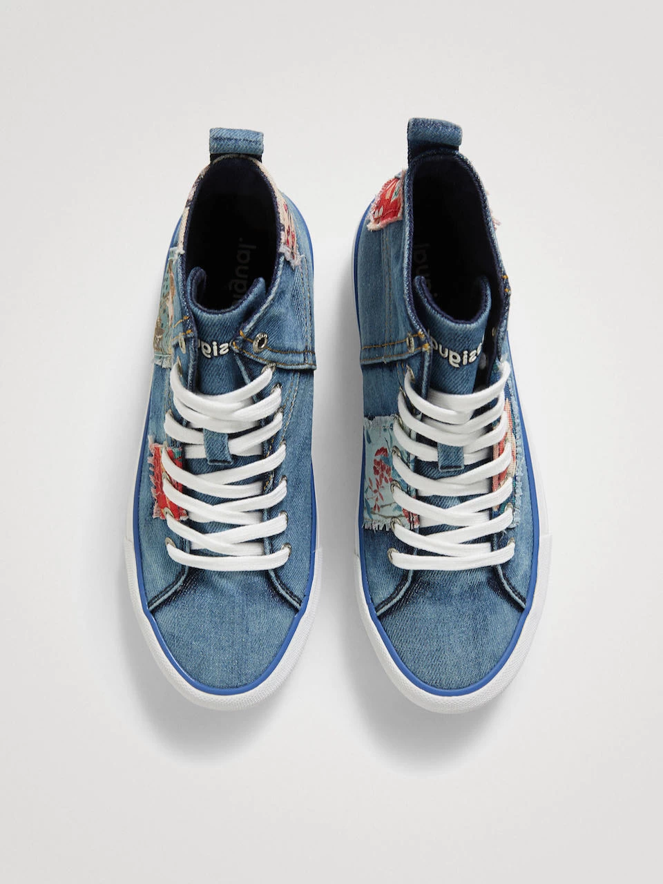 Desigual High-Top Sneakers "Beta Denim Patch" 6 Desigual High-Top Sneakers "Beta Denim Patch" - Image 4