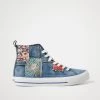 Desigual High-Top Sneakers "Beta Denim Patch" 1 Desigual High-Top Sneakers "Beta Denim Patch" -Fashion Clothing Line Store 21WSKD02 5006 Desigual High sneakers denim patch