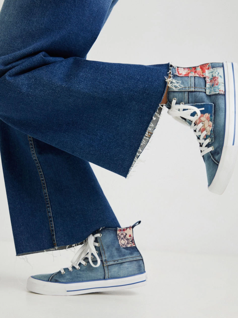 Desigual High-Top Sneakers "Beta Denim Patch" 5 Desigual High-Top Sneakers "Beta Denim Patch" - Image 3