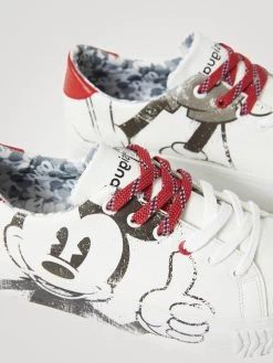 Desigual Sneakers "Street Mickey" (White) 9 Desigual Sneakers "Street Mickey" (White) -Fashion Clothing Line Store 21WSKP27 1000 Desigual Sneakers Mickey Mouse High Sole