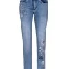Dolcezza Jeans Floral Design 22303 1 Dolcezza Jeans Floral Design 22303 -Fashion Clothing Line Store 22303 front