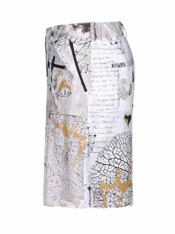 Dolcezza Skort "Hydrangea Abstract Art" (22415) 9 Dolcezza Skort "Hydrangea Abstract Art" (22415) -Fashion Clothing Line Store 22415 side