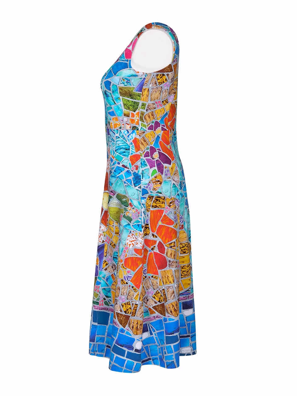 Dolcezza Midi Dress "Floral Landscape" (22637) 5 Dolcezza Midi Dress "Floral Landscape" (22637) - Image 3