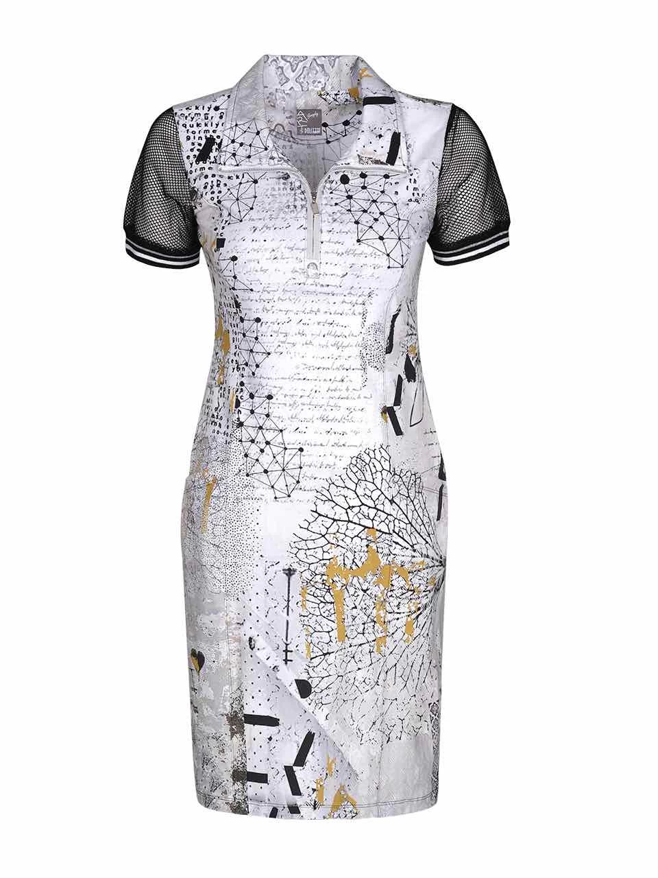 Dolcezza Dress "Hydrangea Abstract Art" (22657) 4 Dolcezza Dress "Hydrangea Abstract Art" (22657) - Image 2