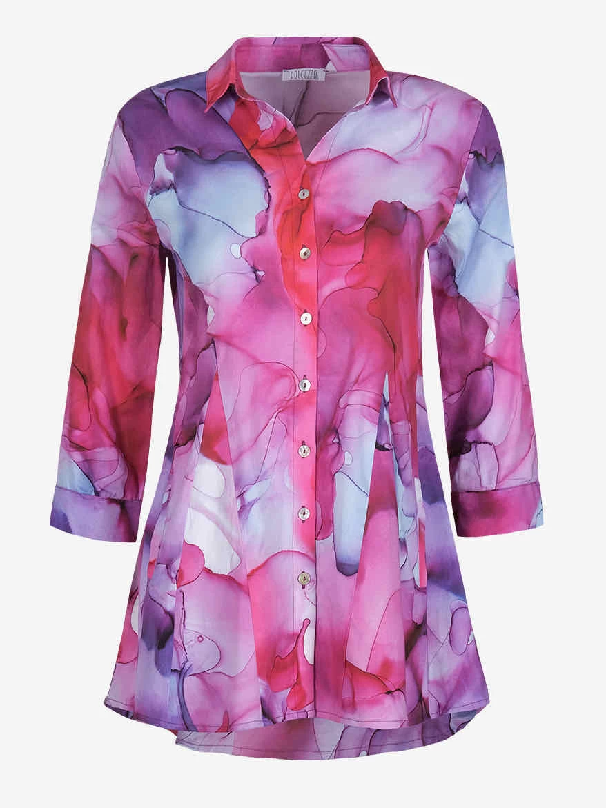 Dolcezza Blouse "Red Purple Pink" (22775) 3 Dolcezza Blouse "Red Purple Pink" (22775)