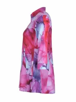 Dolcezza Blouse "Red Purple Pink" (22775) 7 Dolcezza Blouse "Red Purple Pink" (22775) -Fashion Clothing Line Store 22775 side