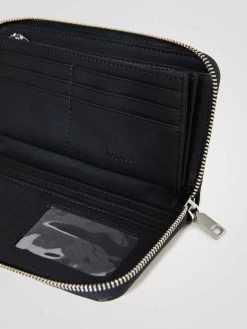 Desigual Wallet "Regasita Fiona" -Fashion Clothing Line Store 22SAYP202000 Desigual Diamond Embroidered Black Wallet