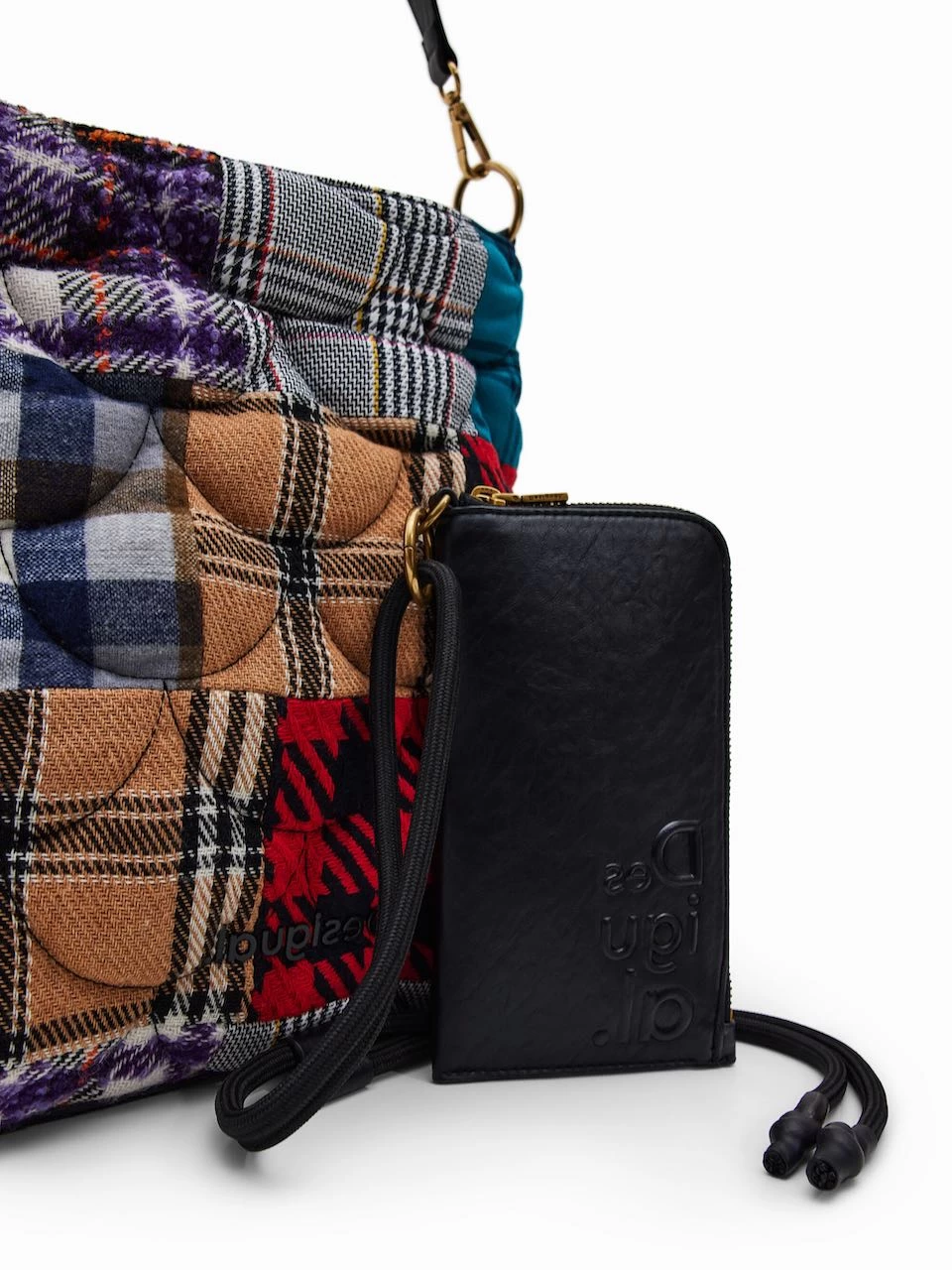 Desigual Large Tartan Bag "Samba Butan" (2-in-1) 4 Desigual Large Tartan Bag "Samba Butan" (2-in-1) - Image 2