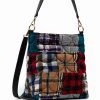 Desigual Large Tartan Bag "Samba Butan" (2-in-1) 1 Desigual Large Tartan Bag "Samba Butan" (2-in-1) -Fashion Clothing Line Store 22WAXA18 9019 Desigial Large Tartan Bucket Bag