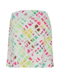 Dolcezza Skort "Urbain Texture Cyan" (23437) 8 Dolcezza Skort "Urbain Texture Cyan" (23437) -Fashion Clothing Line Store 23437 back