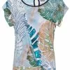 Dolcezza Top "Tropical Blue" (23641) 1 Dolcezza Top "Tropical Blue" (23641) -Fashion Clothing Line Store 23641 front