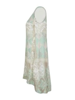 Dolcezza Linen Dress "Memories & Whispers Aqua" (23683) 15 Dolcezza Linen Dress "Memories & Whispers Aqua" (23683) -Fashion Clothing Line Store 23683 side