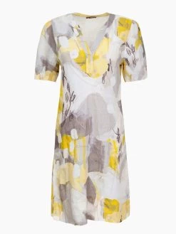 Dolcezza Linen Dress "Citron Mist I" (23744)