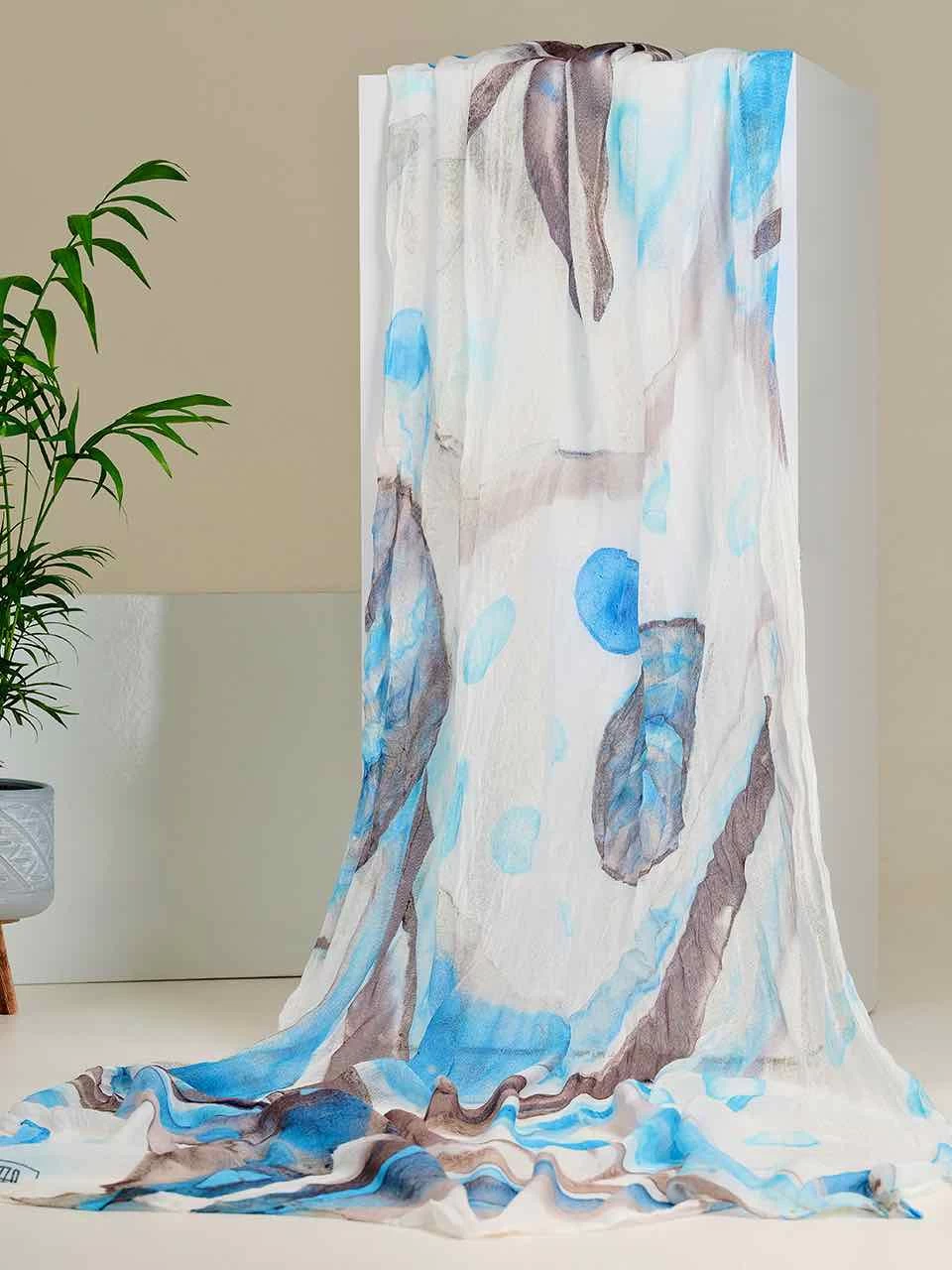 Dolcezza Scarf "Cerulean Seashell IV" (23915) 3 Dolcezza Scarf "Cerulean Seashell IV" (23915)