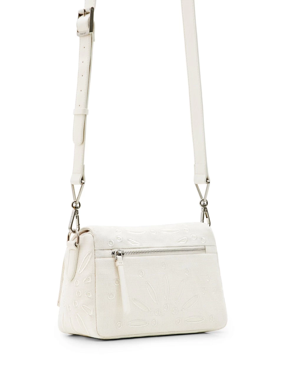 Desigual Embroidered Bag "Summer Dandelion Phuket Mini" (White) 4 Desigual Embroidered Bag "Summer Dandelion Phuket Mini" (White) - Image 2