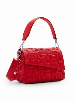 Desigual Small Letters Bag "Maki Taupe Phuket Mini" (Red)