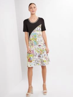 Dolcezza Dress "Love The City" (24126) 13 Dolcezza Dress "Love The City" (24126) -Fashion Clothing Line Store 24126 Dolcezza Asymmetric Dress Love City 1