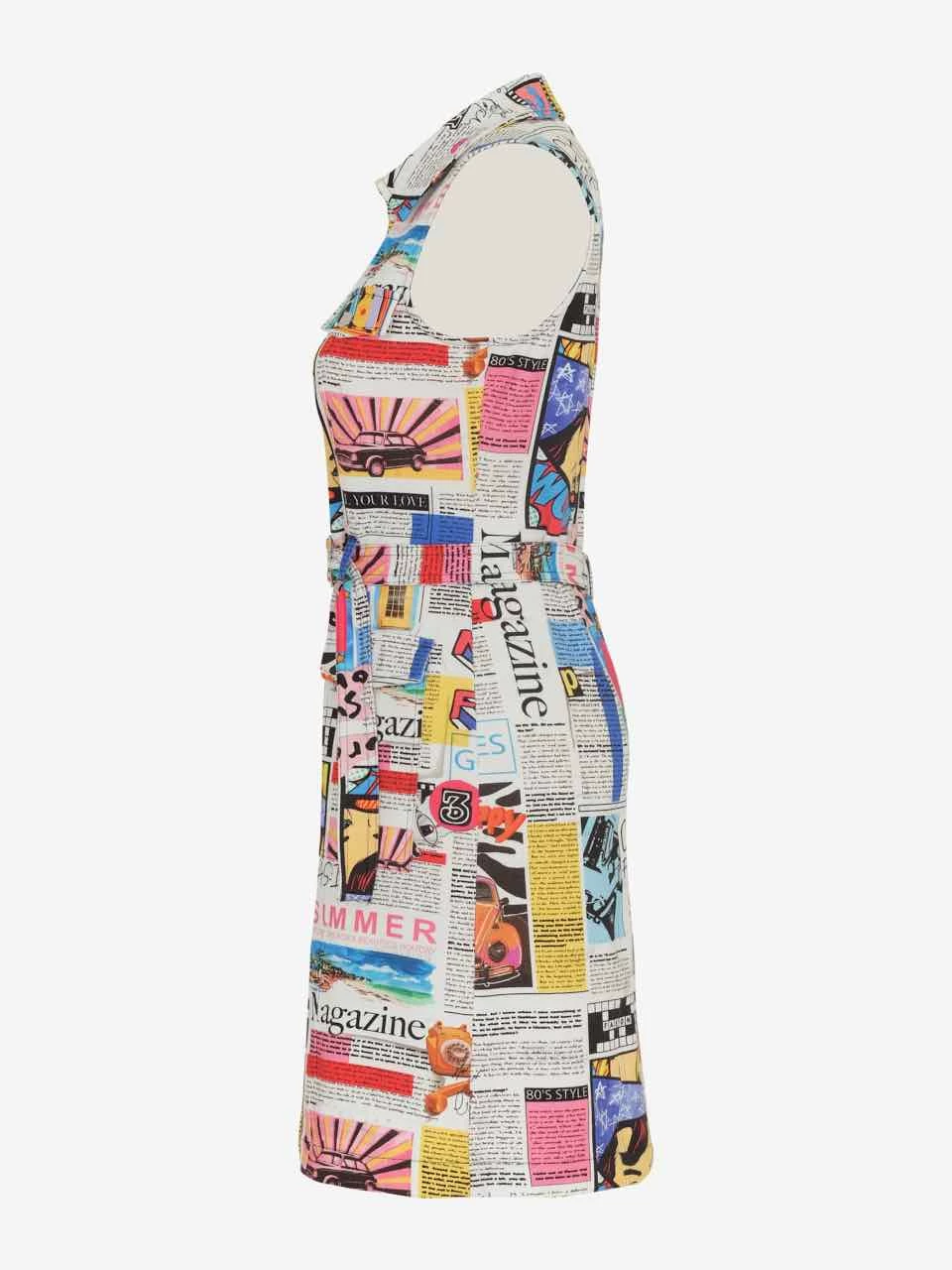 Dolcezza Dress "Newspaper Print" (24153) 8 Dolcezza Dress "Newspaper Print" (24153) - Image 6