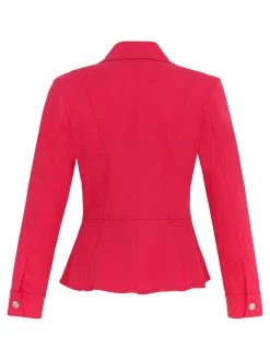 Dolcezza Jacket Blazer 24202 (Fuchsia) 12 Dolcezza Jacket Blazer 24202 (Fuchsia) -Fashion Clothing Line Store 24202 fuchsia back