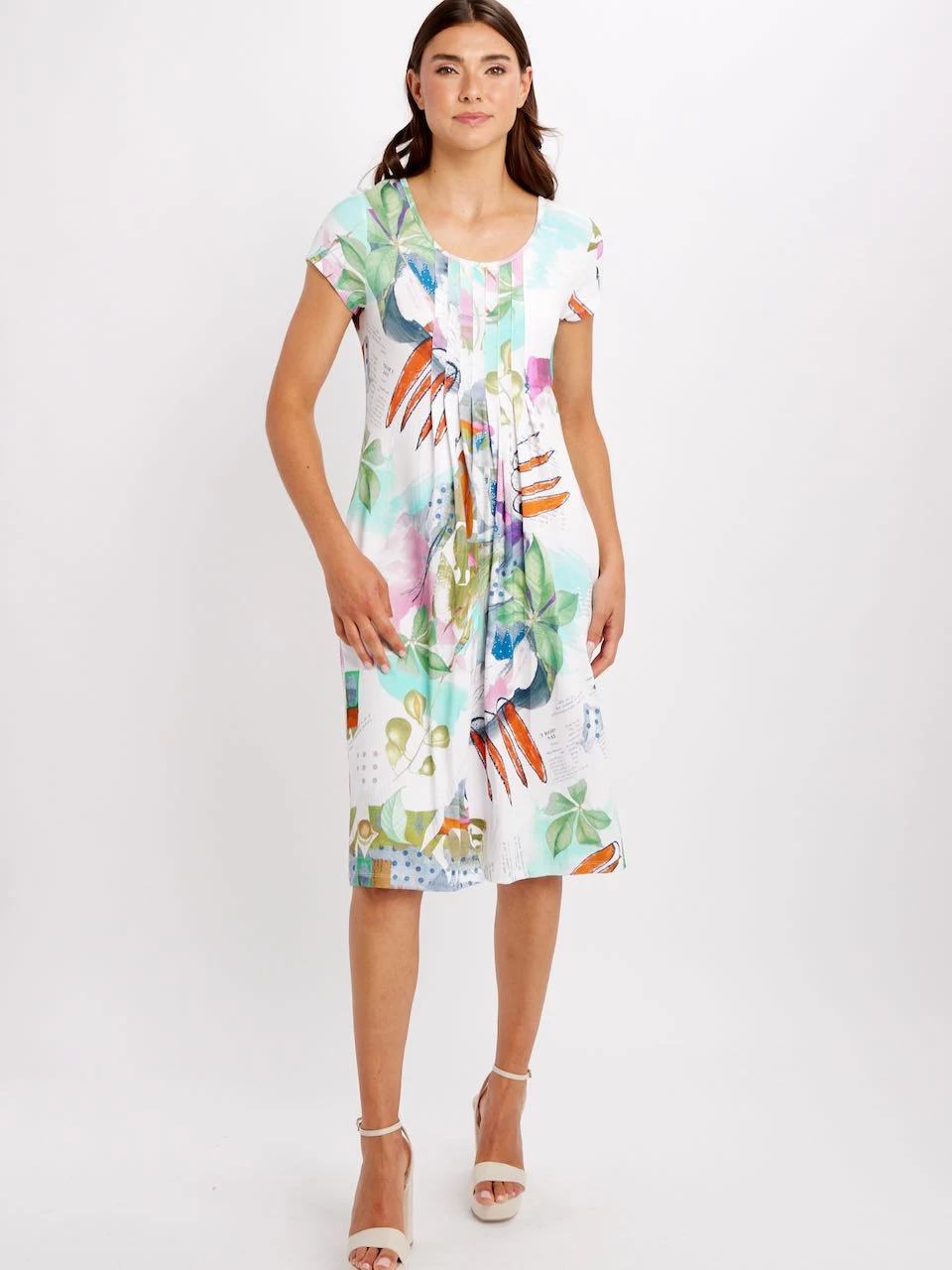 Dolcezza Midi Dress "Heureux D'un Printemps" (24604) 5 Dolcezza Midi Dress "Heureux D'un Printemps" (24604) - Image 3