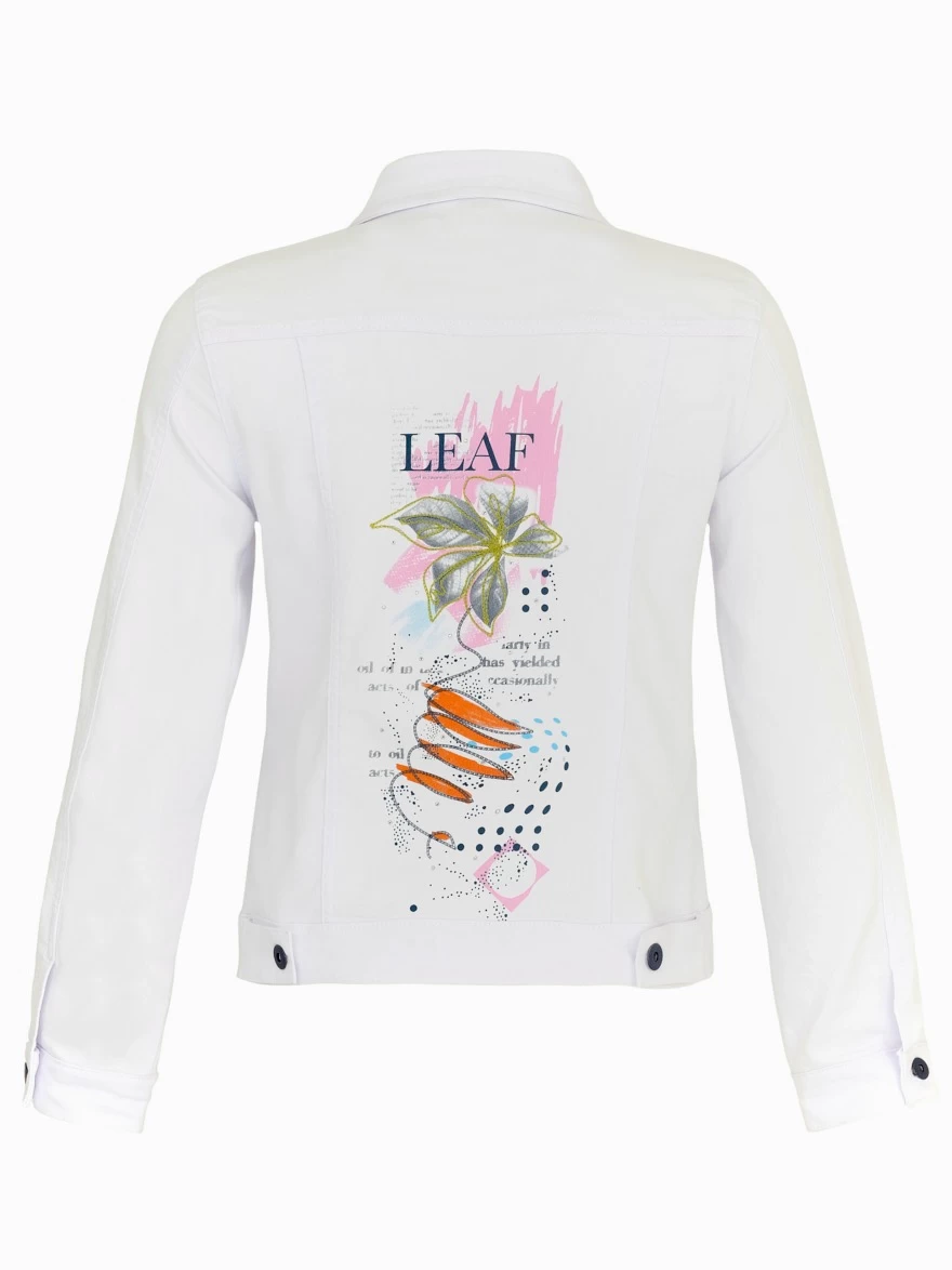 Dolcezza Denim Jacket "Heureux D'un Printemps" (24610) 4 Dolcezza Denim Jacket "Heureux D'un Printemps" (24610) - Image 2