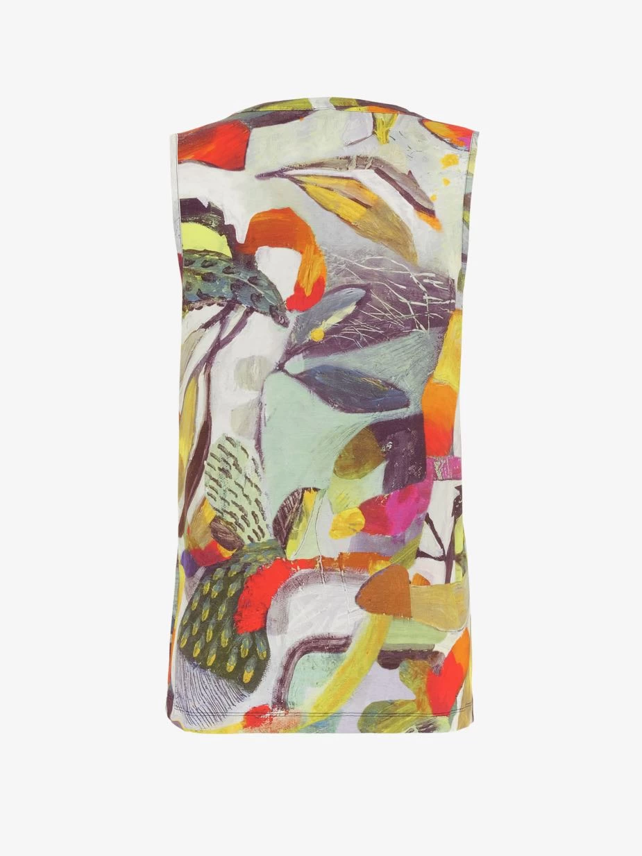 Dolcezza Sleeveless Top "Botanica" (24690) 4 Dolcezza Sleeveless Top "Botanica" (24690) - Image 2