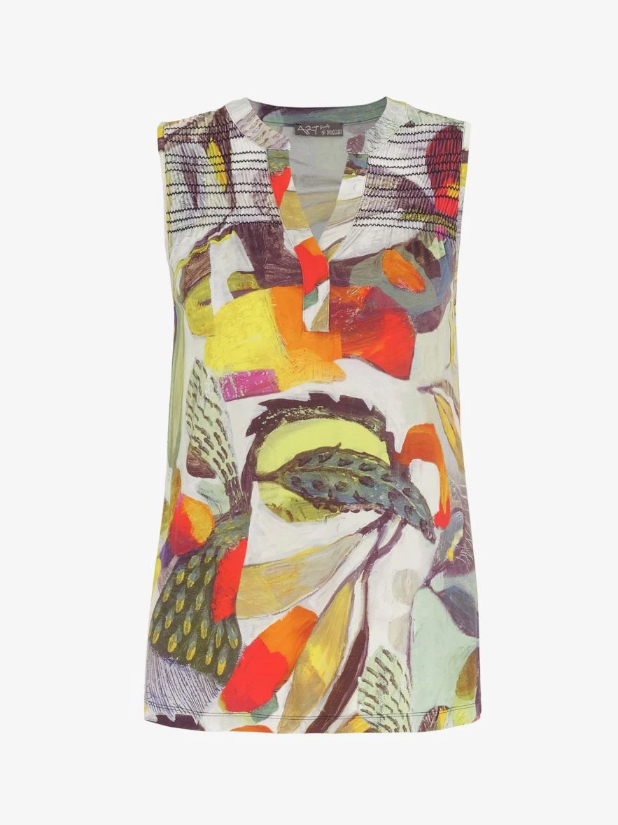 Dolcezza Sleeveless Top "Botanica" (24690) 3 Dolcezza Sleeveless Top "Botanica" (24690)