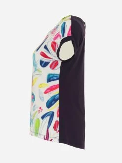 Dolcezza Top "Tropical Trace" (24720) -Fashion Clothing Line Store 24720 as side