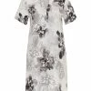 Dolcezza Linen Dress "Blue Gossamer Garden" (24775) 1 Dolcezza Linen Dress "Blue Gossamer Garden" (24775) -Fashion Clothing Line Store 24775 as front