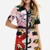Desigual By C. Lacroix Short Shirt Dress "Almeria Lacroix" 2 Desigual By C. Lacroix Short Shirt Dress "Almeria Lacroix" -Fashion Clothing Line Store 24SWVW73 2000 1