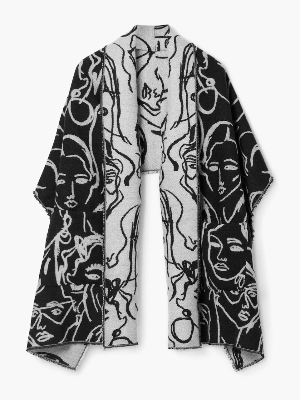 Desigual Reversible Shawl "Faces" (One Size) 3 Desigual Reversible Shawl "Faces" (One Size)