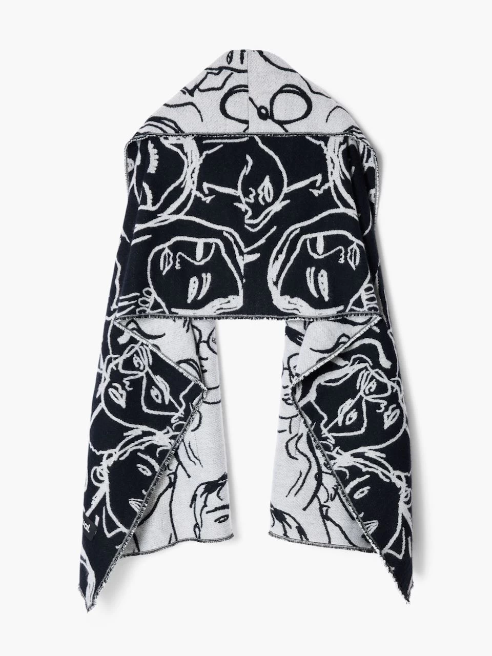 Desigual Reversible Shawl "Faces" (One Size) 4 Desigual Reversible Shawl "Faces" (One Size) - Image 2