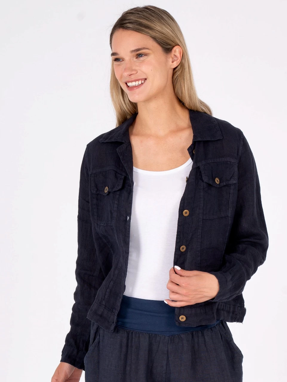 M Made In Italy Linen Jacket Blazer 26/9456U (3 Colours) 3 M Made In Italy Linen Jacket Blazer 26/9456U (3 Colours)