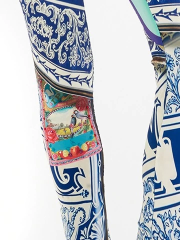 IPNG Embellished Leggings "Ocean Washed Tiles" 5 IPNG Embellished Leggings "Ocean Washed Tiles" - Image 3