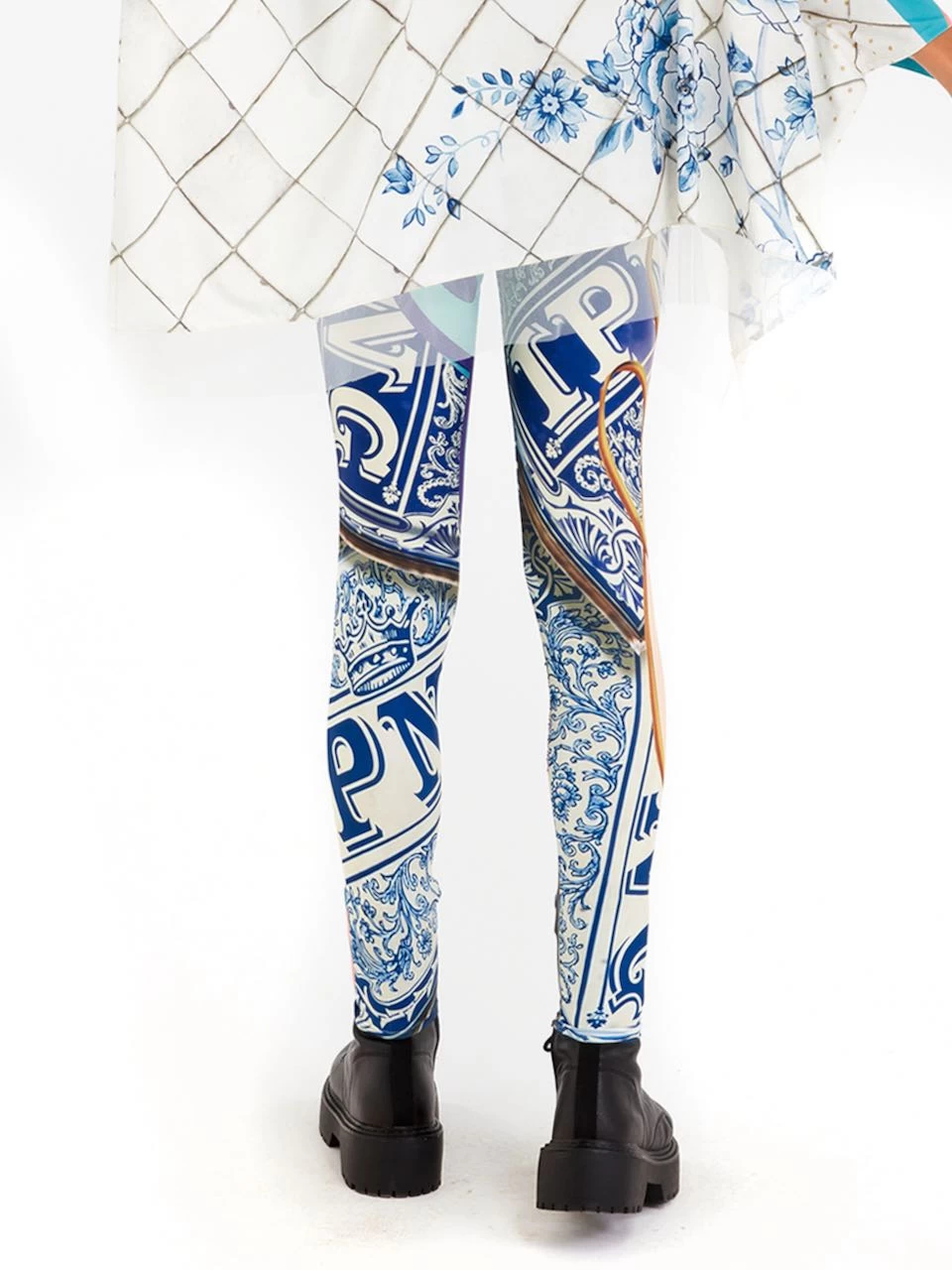 IPNG Embellished Leggings "Ocean Washed Tiles" 4 IPNG Embellished Leggings "Ocean Washed Tiles" - Image 2