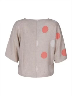 EverSassy By Dolcezza Linen Top "Natural Life" (62206) 10 EverSassy By Dolcezza Linen Top "Natural Life" (62206) -Fashion Clothing Line Store 62206 back