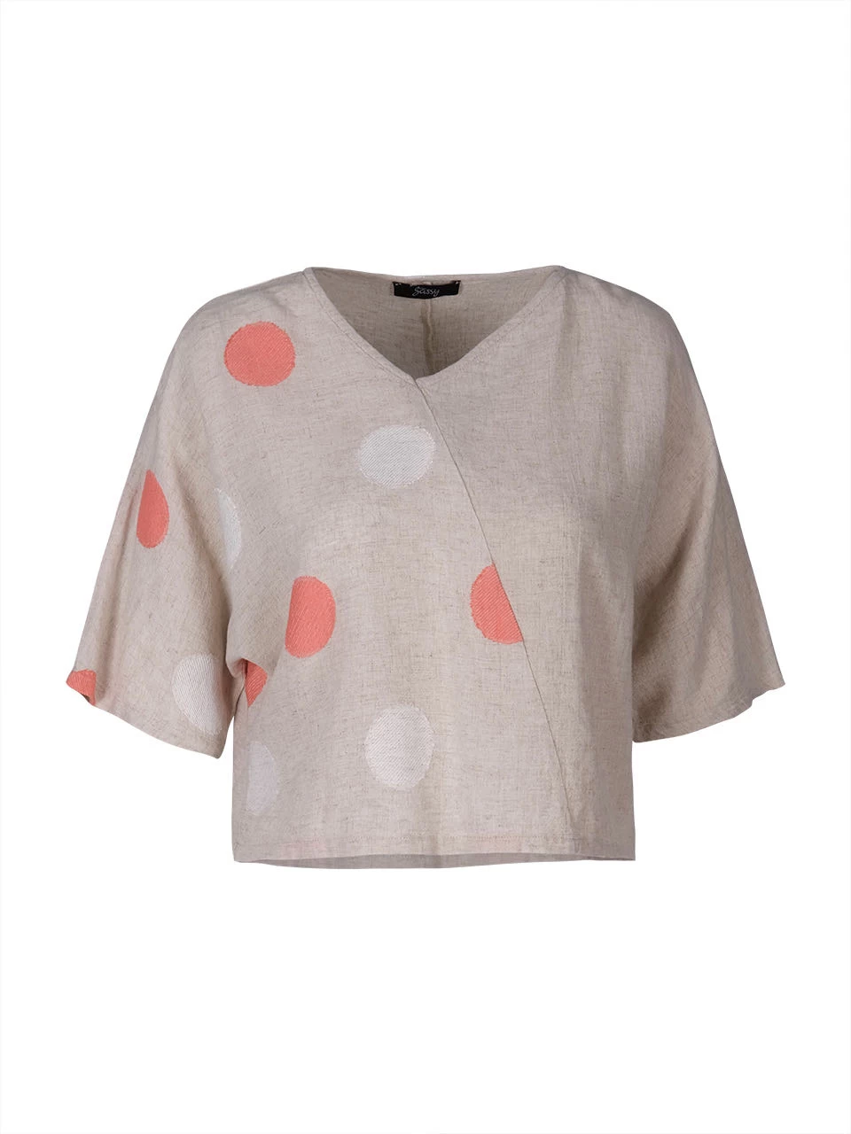 EverSassy By Dolcezza Linen Top "Natural Life" (62206) 4 EverSassy By Dolcezza Linen Top "Natural Life" (62206) - Image 2