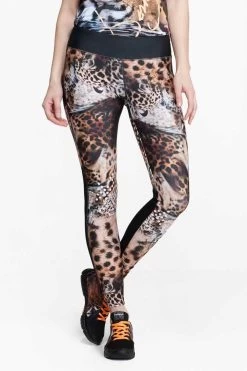 Desigual Sport Legging "A Long Tight" (Brown)