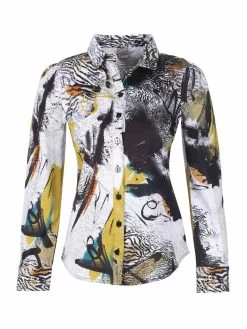 Dolcezza Blouse "Safari Escape" (72685) 8 Dolcezza Blouse "Safari Escape" (72685) -Fashion Clothing Line Store 72685 front