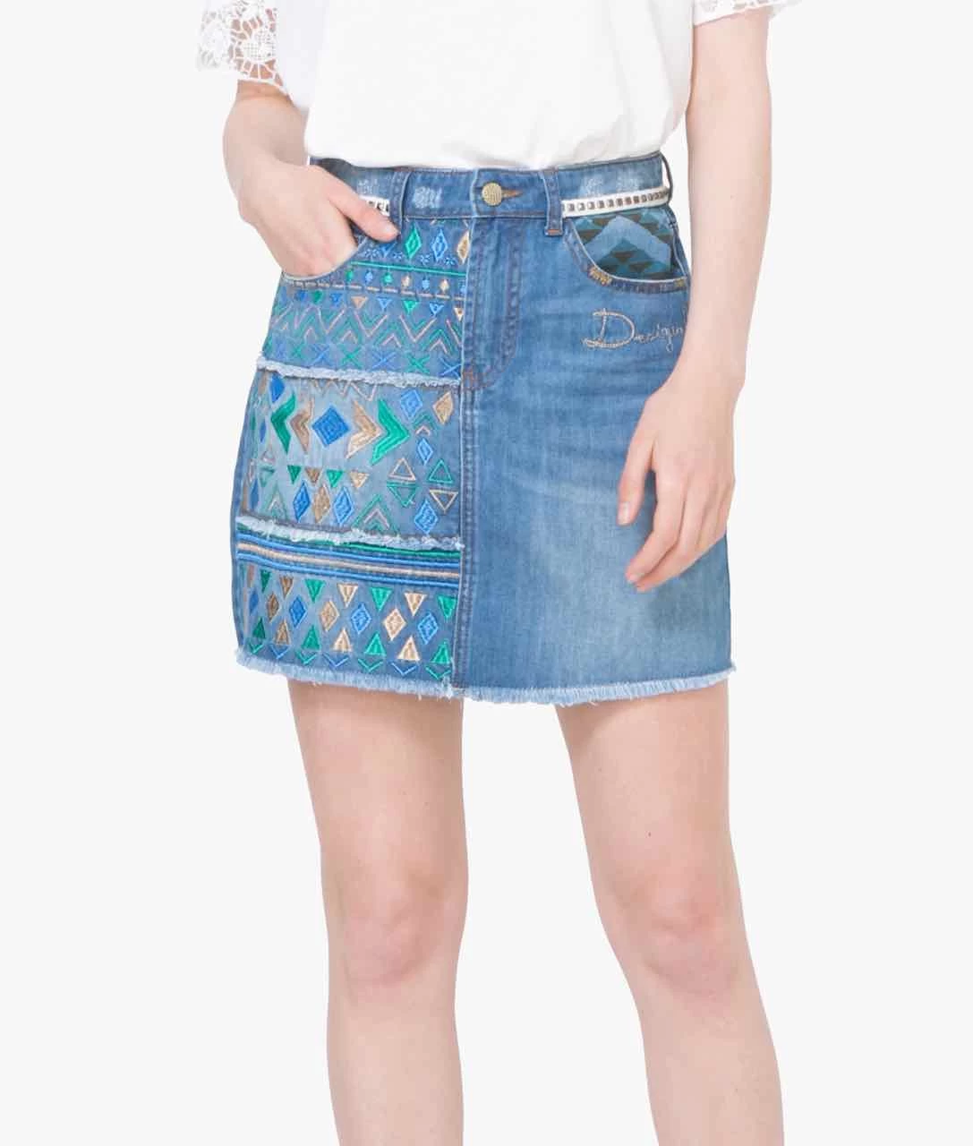 Desigual Denim Skirt "Segovia" 3 Desigual Denim Skirt "Segovia"
