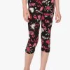 Desigual Girls Capri Leggings "Frutipan" (Black) 2 Desigual Girls Capri Leggings "Frutipan" (Black) -Fashion Clothing Line Store 72K33H9 2000 Desigual Girls legging Frutipan